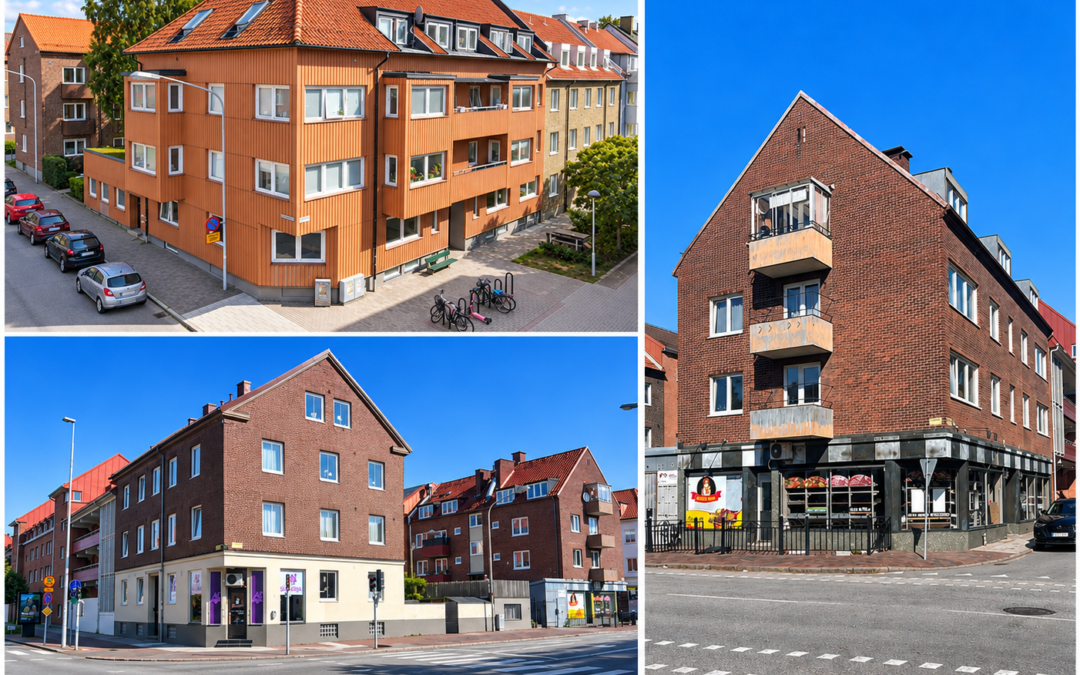 Bostadsportfölj med tre fastigheter i Helsingborg