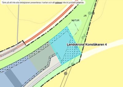 Karta med detaljplan